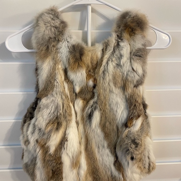 Cropped Rabbit Fur Vest - Picture 2 of 5